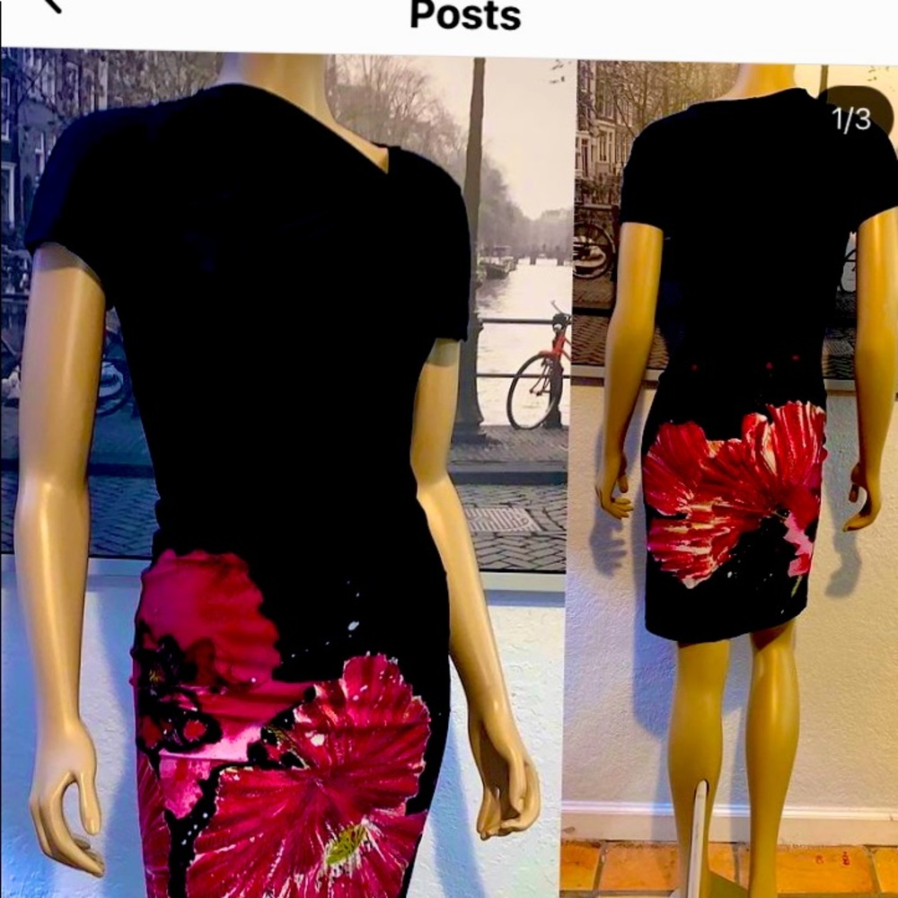 Roberto cavalli Rose embroidery viscosa